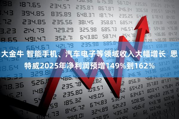 大金牛 智能手机、汽车电子等领域收入大幅增长  思特威2025年净利润预增149%到162%